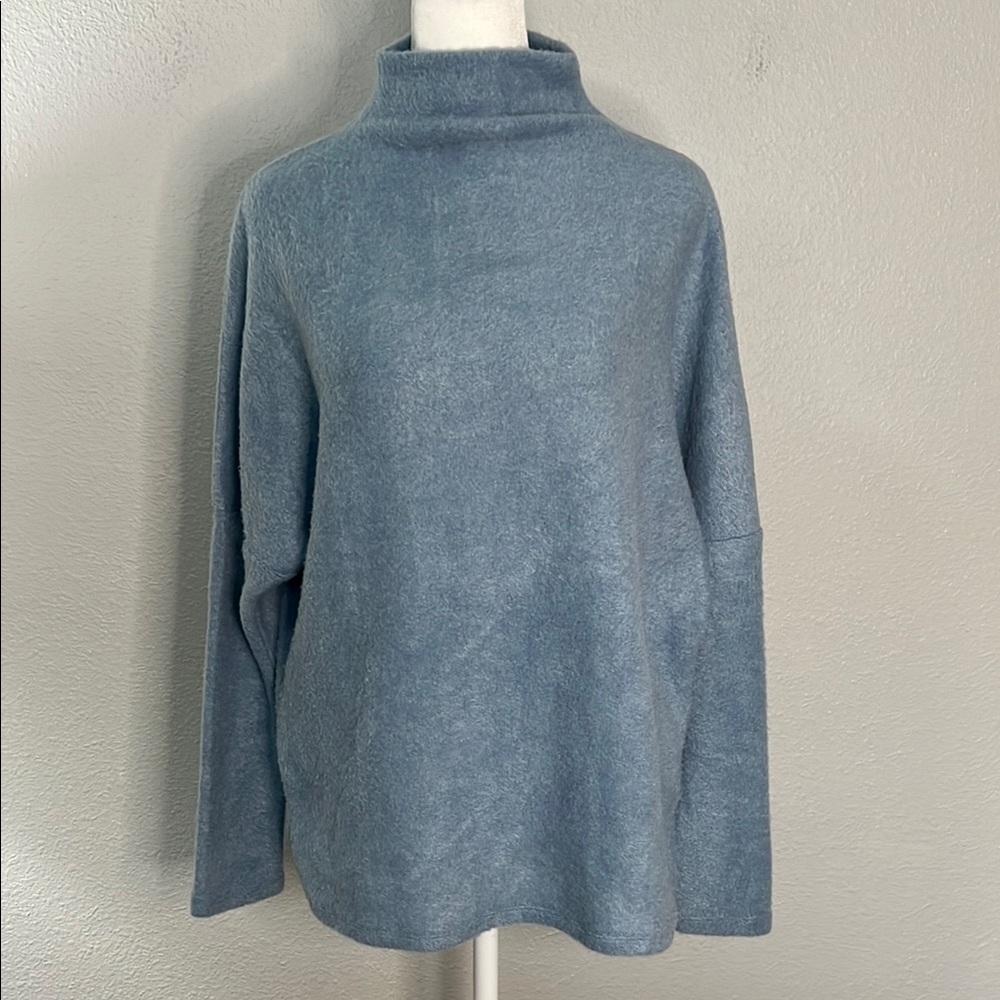 Melloday Fuzzy Blue Sweater Size XS NWT